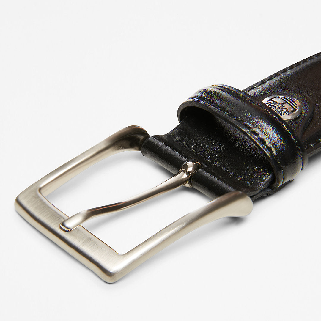 Timberland Mens Classic Squared Buckle Beltfor Men in Black