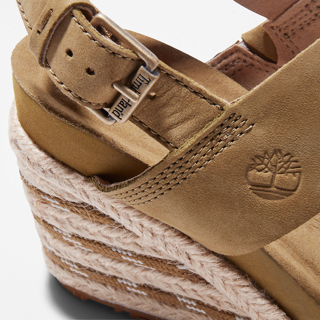 Timberland Womens Capri Sunset Wedge Sandal for Women in Greige