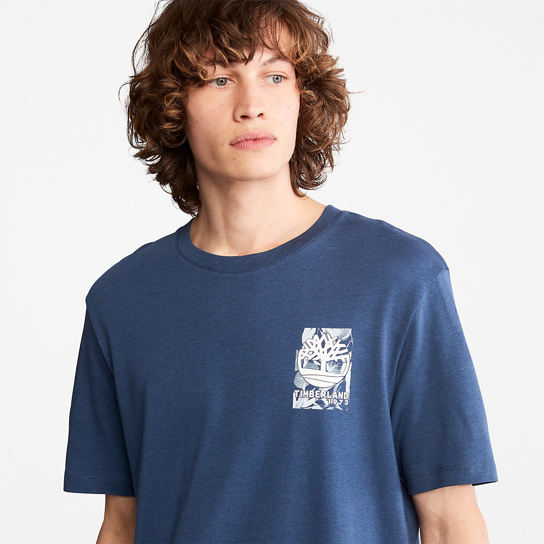 Timberland Mens Refibra™ Technology T-Shirt for Men in Blue