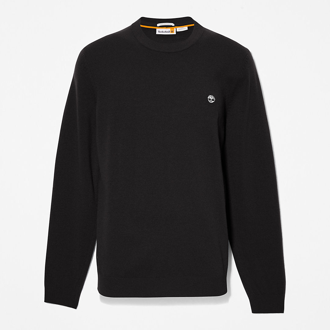 Timberland Mens Cohas Brook Crewneck Sweater for Men in Black