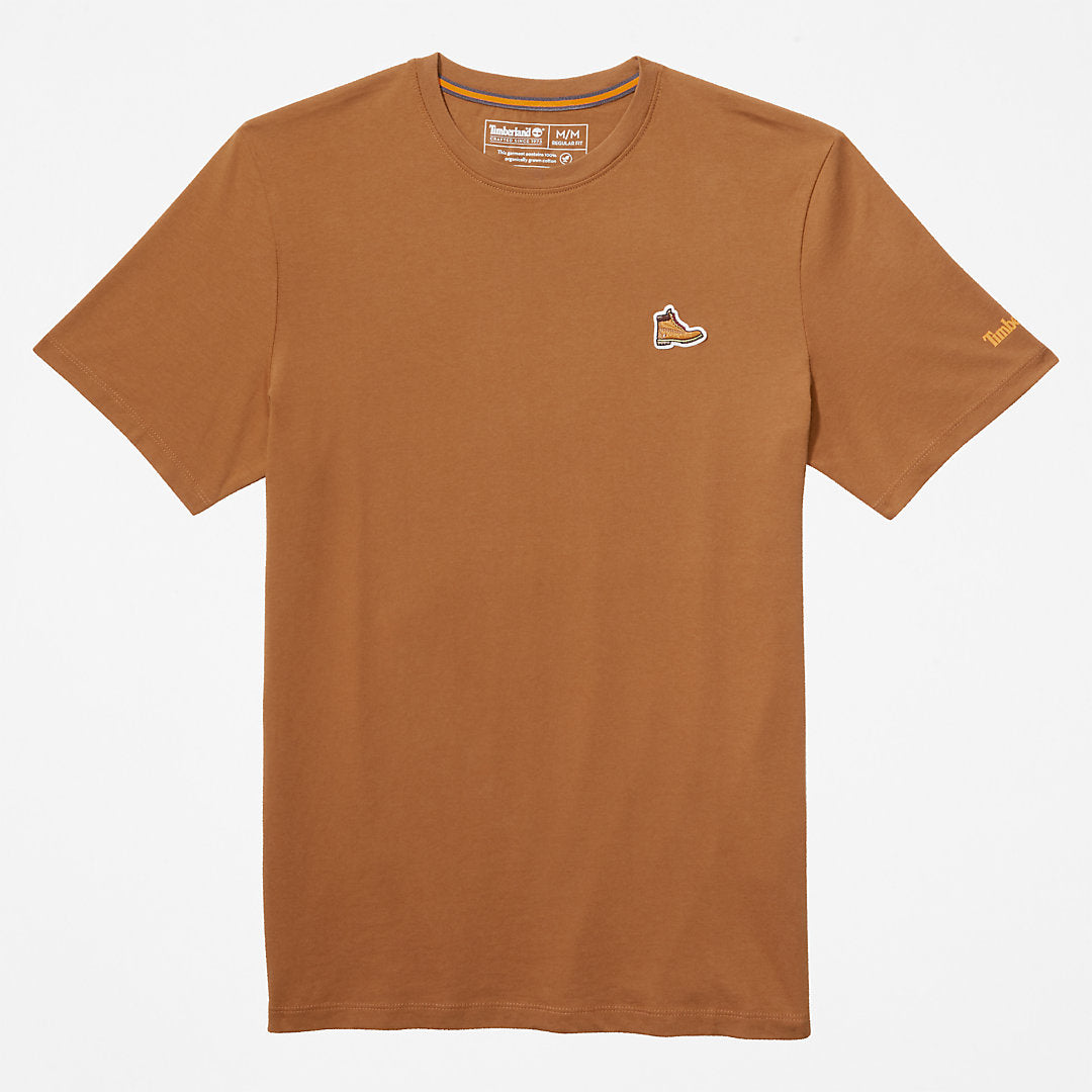 Timberland Mens Organic Cotton Boot T-Shirt for Men in Brown