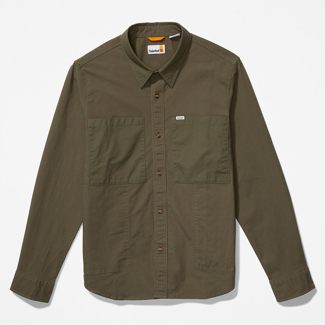 Timberland Mens Outdoor Heritage Overshirt for Men in Dark Green