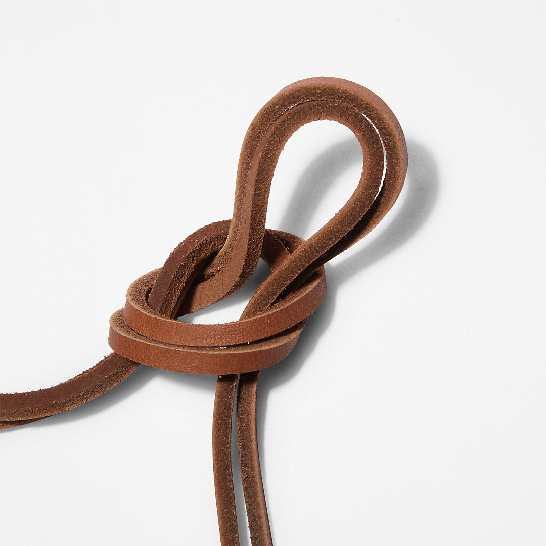 Timberland Mens 44-inch Flat Rawhide Replacement Laces in Brown