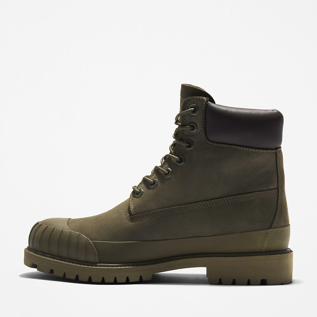 Timberland Mens Bee Line x Timberland® 6 Inch Rubber Toe Boot for Men in Dark Green