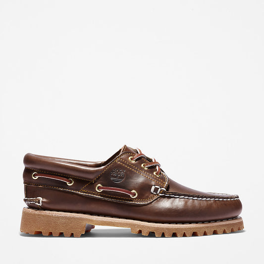 Timberland Mens Timberland® Authentic 3-Eye Boat Shoe for Men in Brown