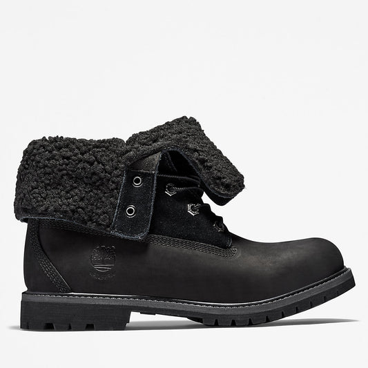 Timberland Womens Timberland® Authentic Fold-over Boot for Women in Black