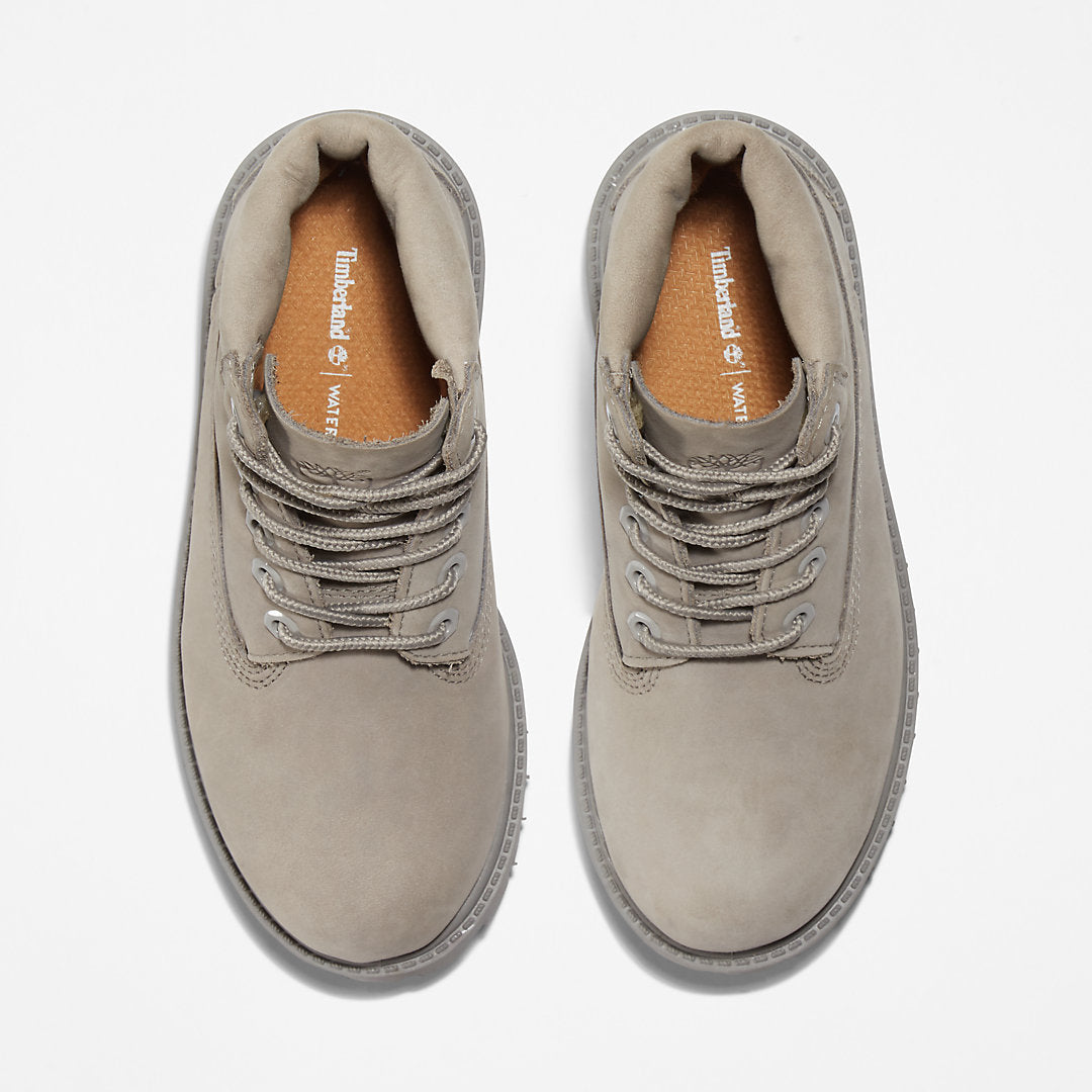 Timberland Kids 6 Inch Premium Boot for Youth in Grey