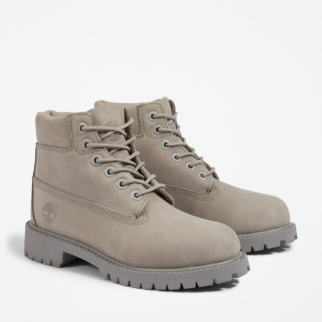 Timberland Kids 6 Inch Premium Boot for Youth in Grey