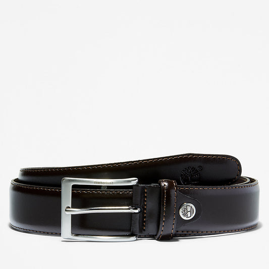 Timberland Mens Classic Squared Buckle Beltfor Men in Brown