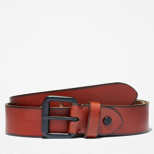 Timberland Mens Roller Buckle Leather Belt for Men in Brown