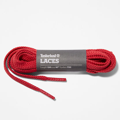 Timberland Mens 119.4cm / 47" Flat Replacement Laces in Red