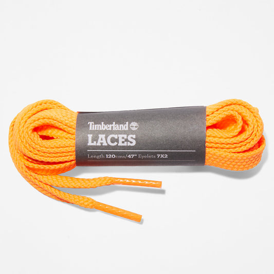 Timberland Mens 119.4cm / 47" Flat Replacement Laces in Orange
