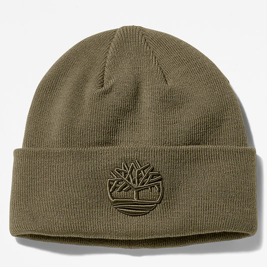Timberland Mens Newington Embroidered Beanie for Men in Dark Green