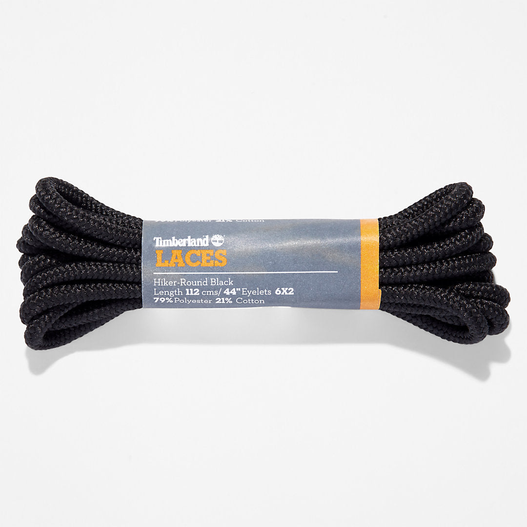 Timberland Mens 112cm/44" Hiker Round Laces in Black
