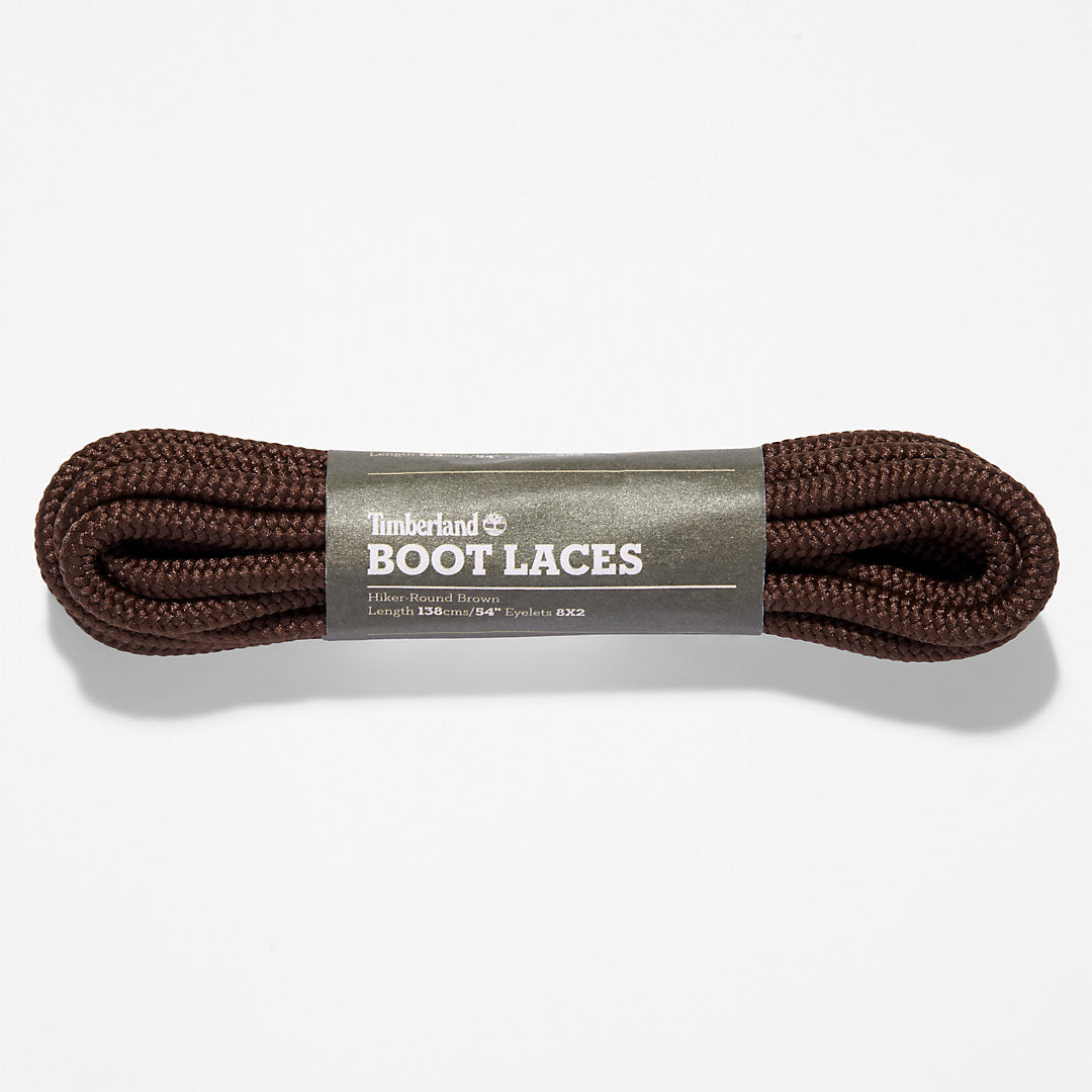 Timberland Mens 137cm/54'' Hiker Replacement Round Laces in Dark Brown