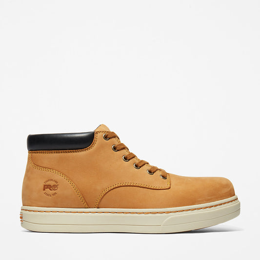 Timberland Mens Disruptor Steel-Toe Chukka Work Boot for Men in Yellow