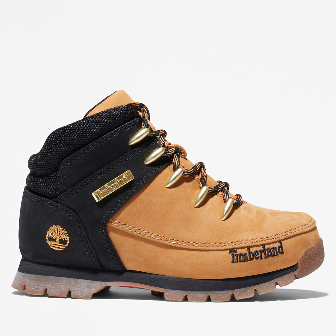 Timberland Kids Euro Sprint Mid Hiker for Junior in Yellow/Black