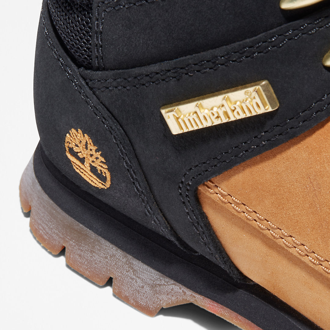 Timberland Kids Euro Sprint Mid Hiker for Junior in Yellow/Black