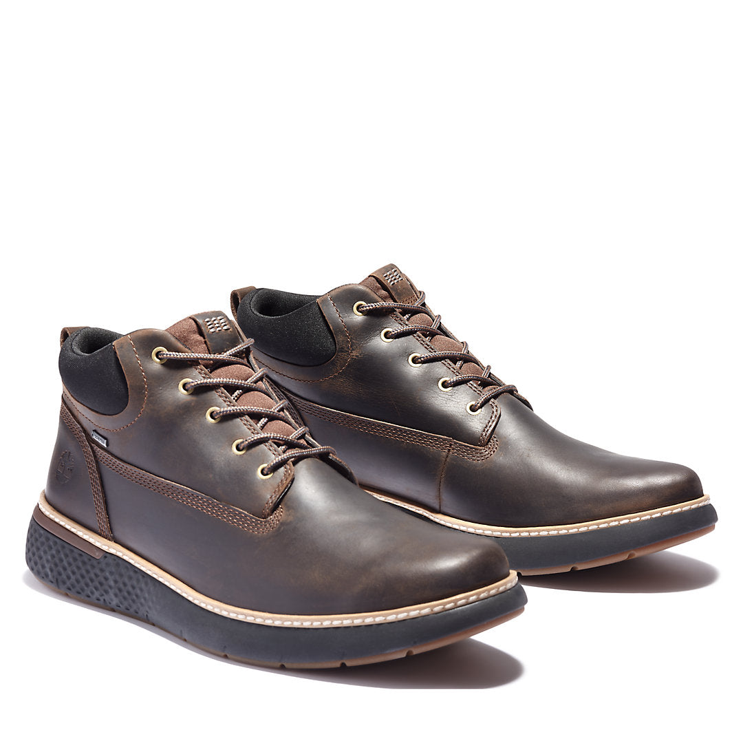 Timberland Mens Cross Mark Gore-Tex® Chukka Boot for Men in Dark Brown