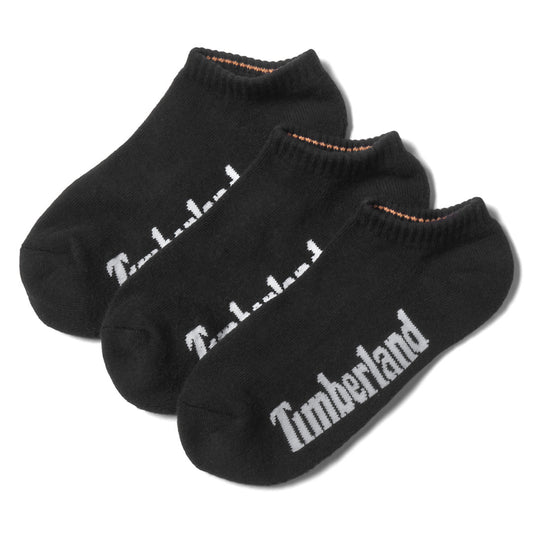 Timberland Mens Stratham 3-pack No-show Sport Socks for Men in Black