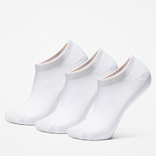Timberland Mens Stratham 3-Pack No-show Sport Socks for Men in White