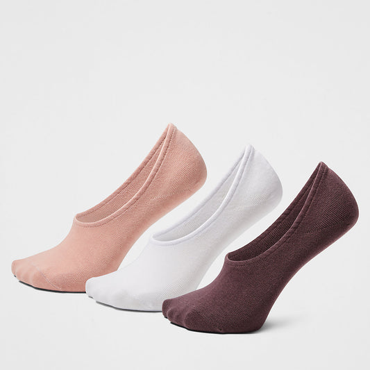 Timberland Womens Stratham 3-Pack Anklet Socks for Women in Pink