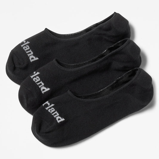 Timberland Mens Stratham 3-pack Invisible Socks for Men in Black