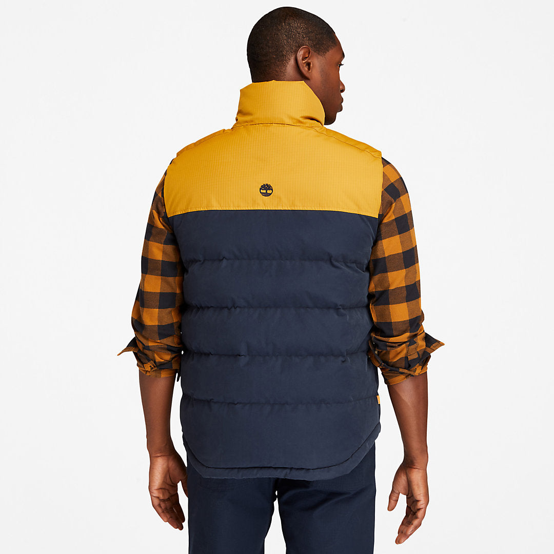 Timberland Mens Welch Mountain Puffer Vest for Men in Navy