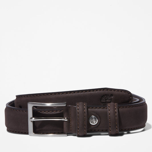 Timberland Mens Nubuck Leather Belt for Men in Brown