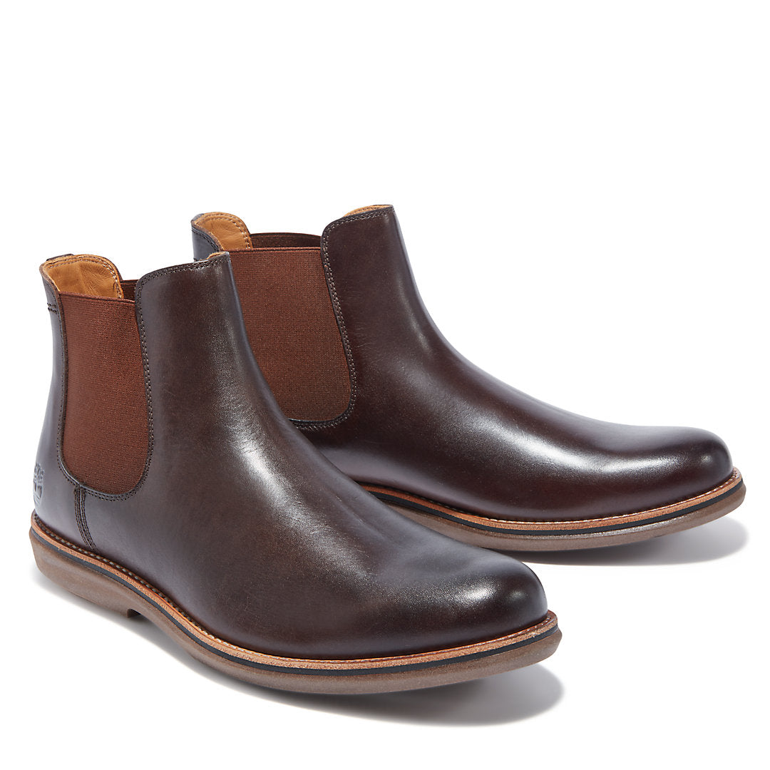 Timberland Mens City Groove Chelsea Boot for Men in Dark Brown