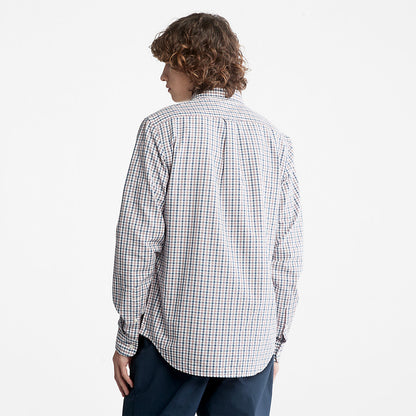 Timberland Mens Seersucker Gingham Shirt for Men in Purple