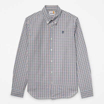 Timberland Mens Seersucker Gingham Shirt for Men in Purple