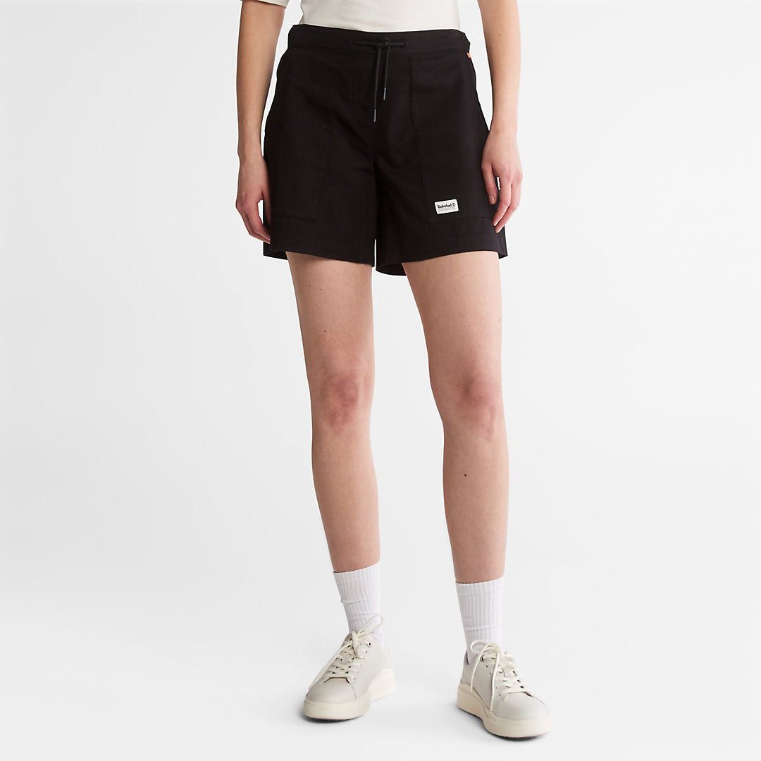 Timberland Womens Progressive Utility Shorts for Women in Black