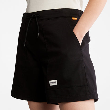 Timberland Womens Progressive Utility Shorts for Women in Black