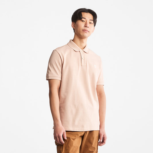 Timberland Mens Millers River Pique Polo Shirt for Men in Light Pink