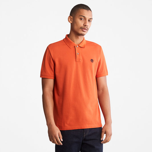 Timberland Mens Millers River Pique Polo Shirt for Men in Orange