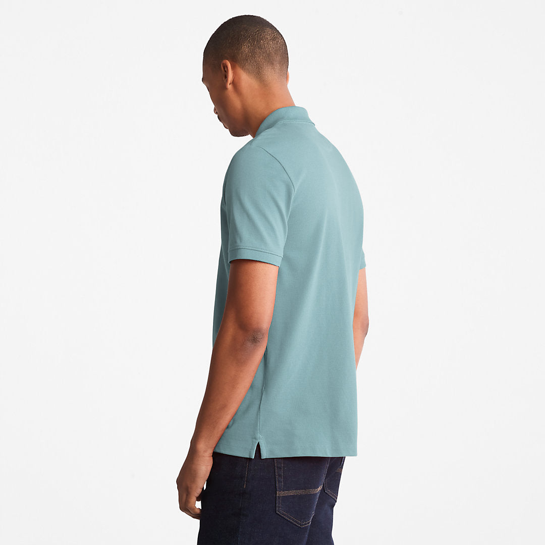 Timberland Mens Millers River Pique Polo Shirt for Men in Light Green