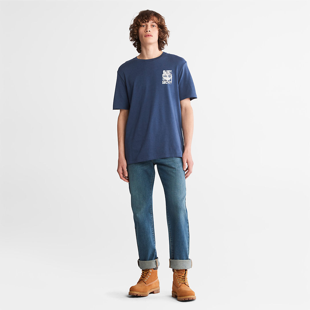 Timberland Mens Refibra™ Technology T-Shirt for Men in Blue