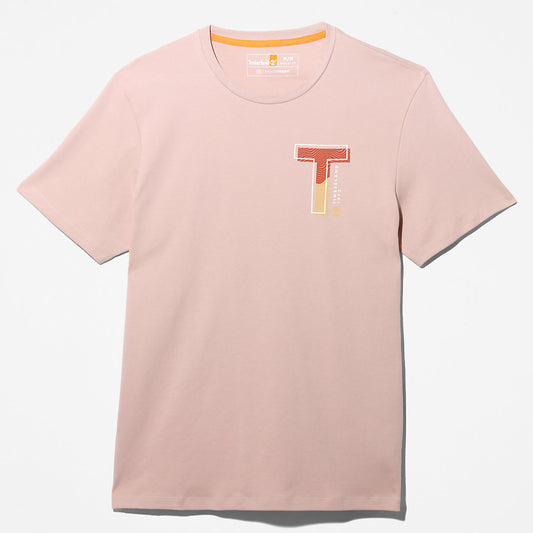 Timberland Mens Interlock TimberFresh™ T-Shirt for Men in Light Pink