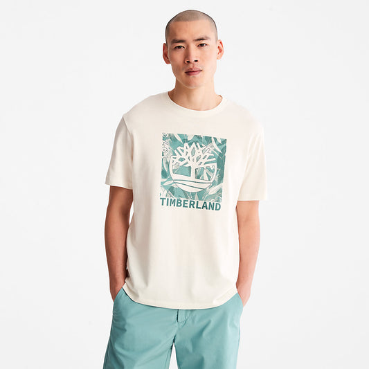 Timberland Mens Refibra™ Graphic T-Shirt for Men in White