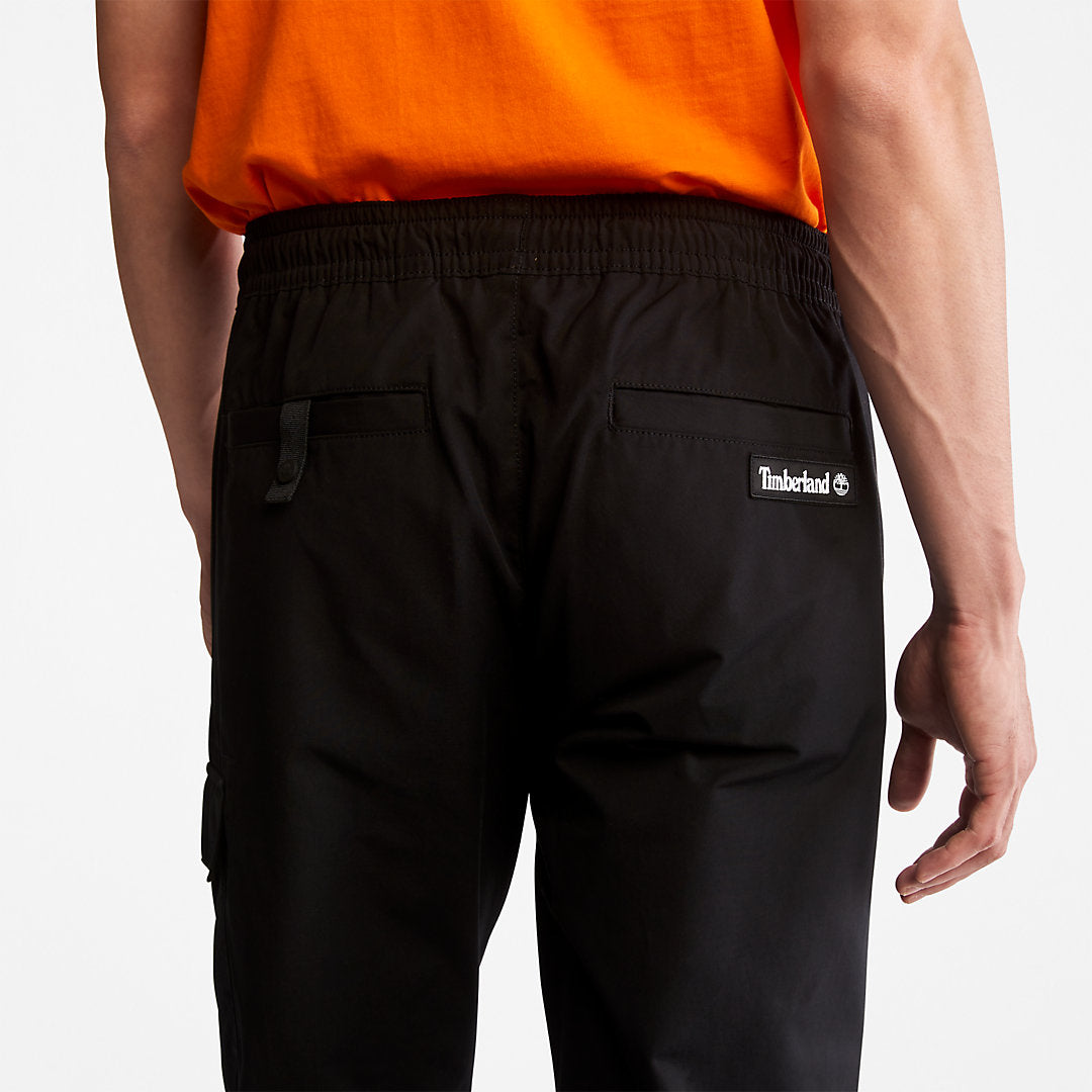 Timberland Mens Water-Repellent Cargo Trousers for Men in Black
