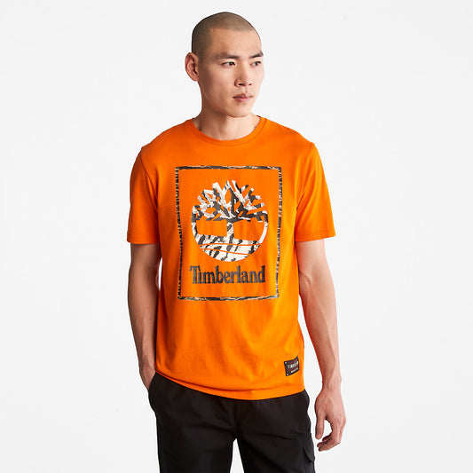 Timberland Mens Year of the Tiger T-Shirt for Men in Orange
