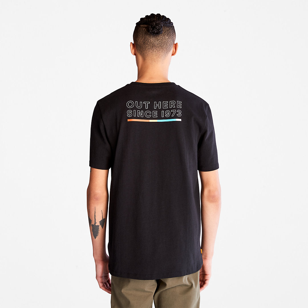 Timberland Mens Outdoor Archive T-Shirt for Men in Black