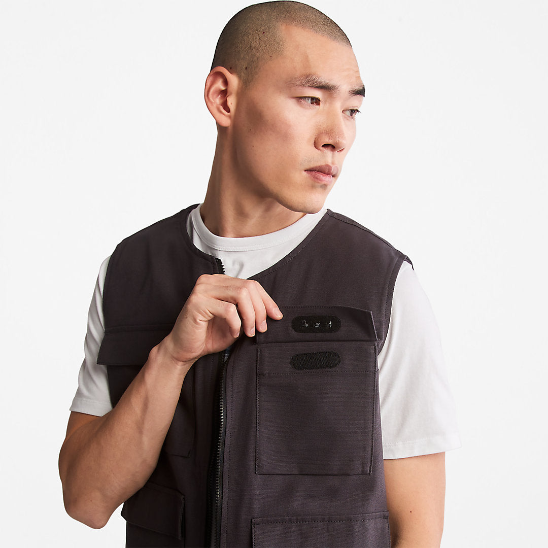 Timberland Mens Progressive Utility Multi-Pocket Gilet for Men in Black