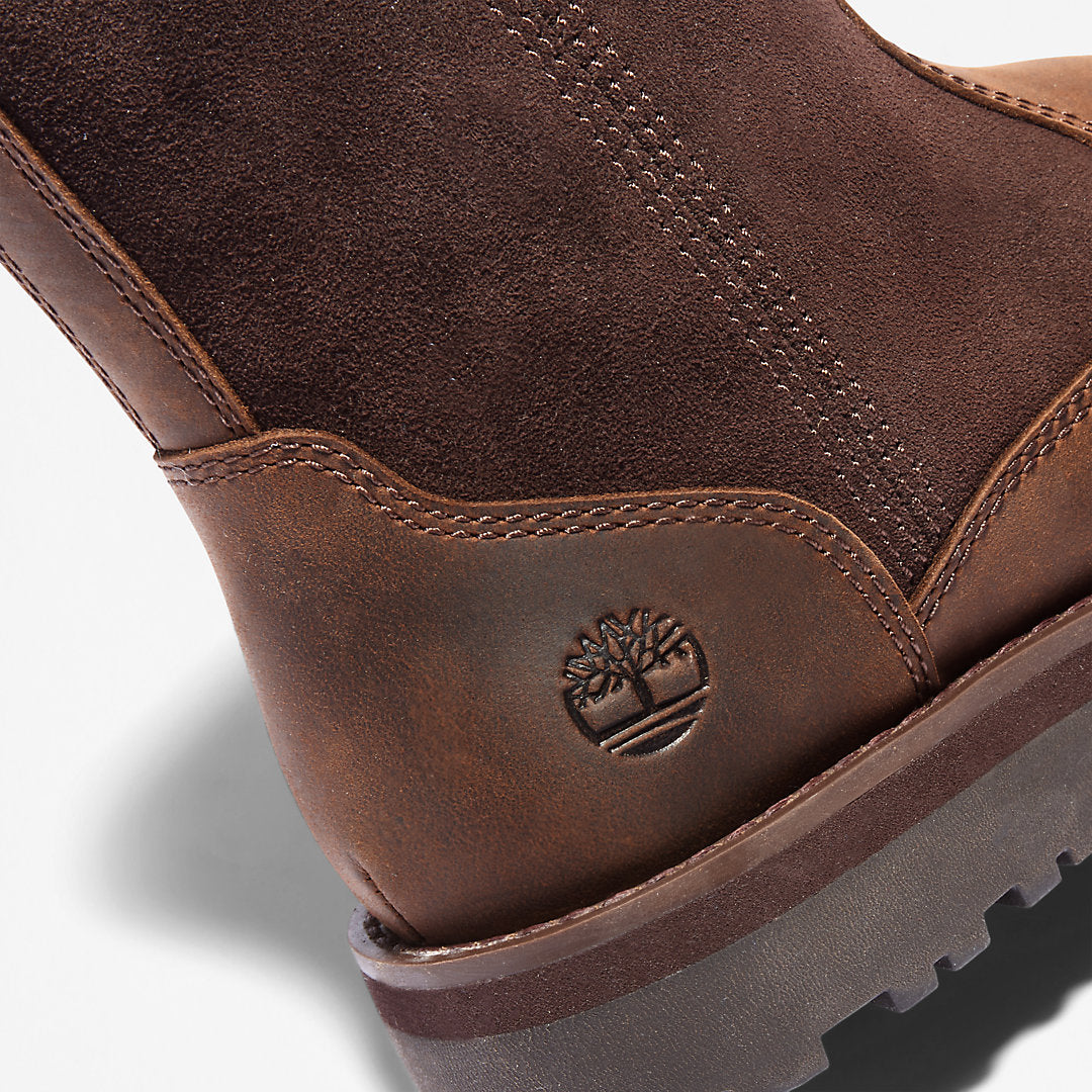Timberland Kids Courma Kid Lined Boot for Junior in Dark Brown