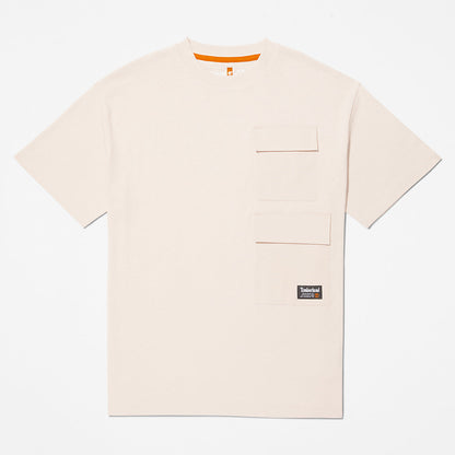 Timberland Mens Progressive Utility Multi-pocket T-Shirt for Men in Pink