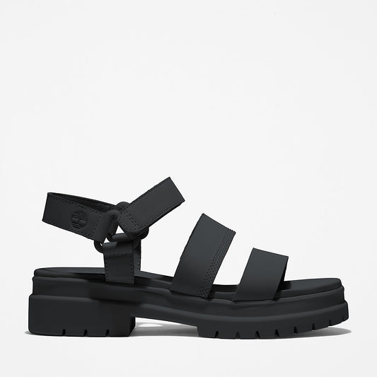 Timberland Womens London Vibe Ankle-Strap Sandal for Women in Black