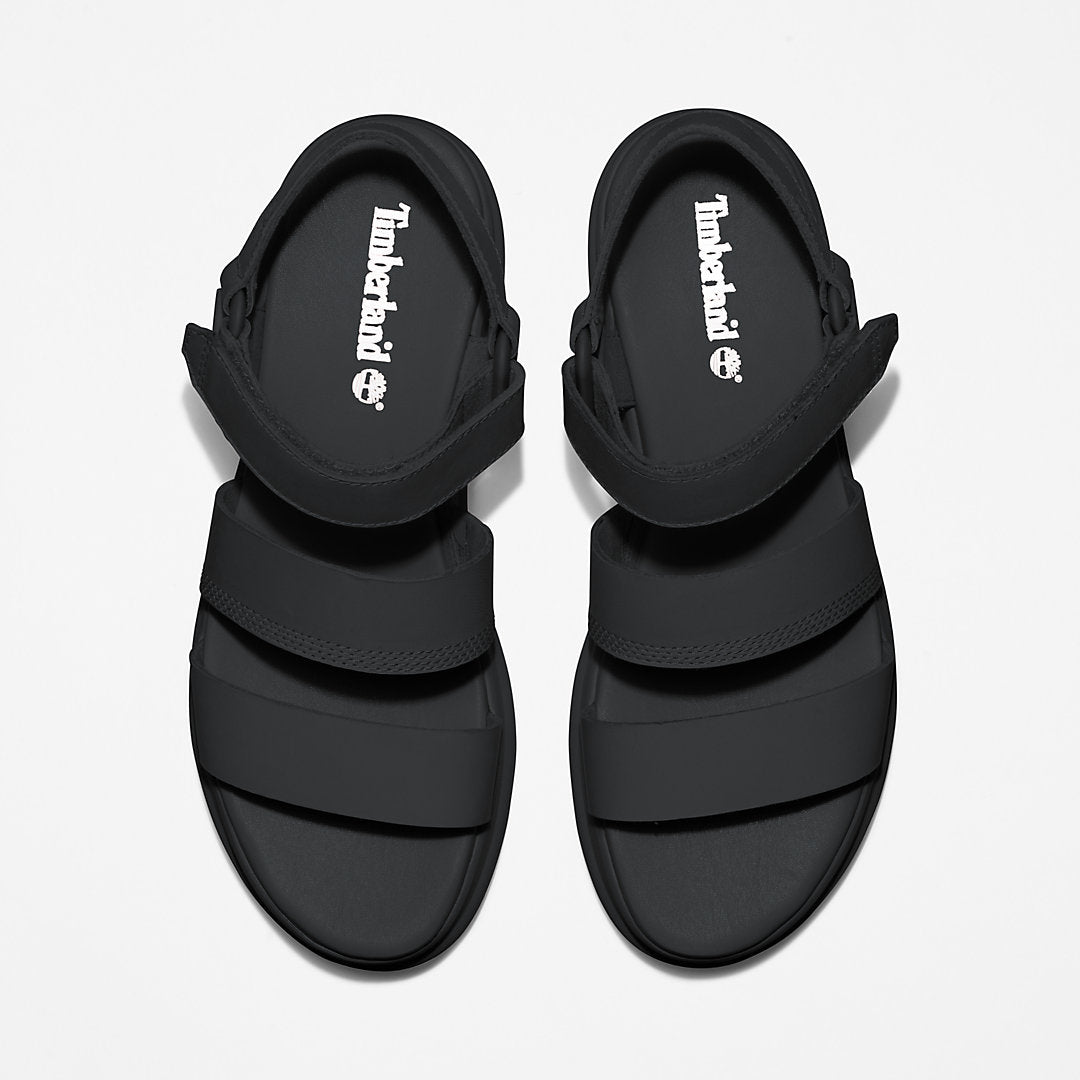 Timberland Womens London Vibe Ankle-Strap Sandal for Women in Black