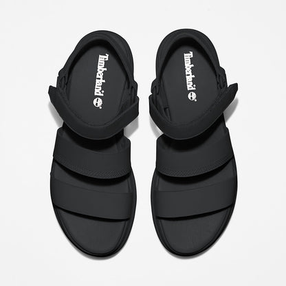 Timberland Womens London Vibe Ankle-Strap Sandal for Women in Black