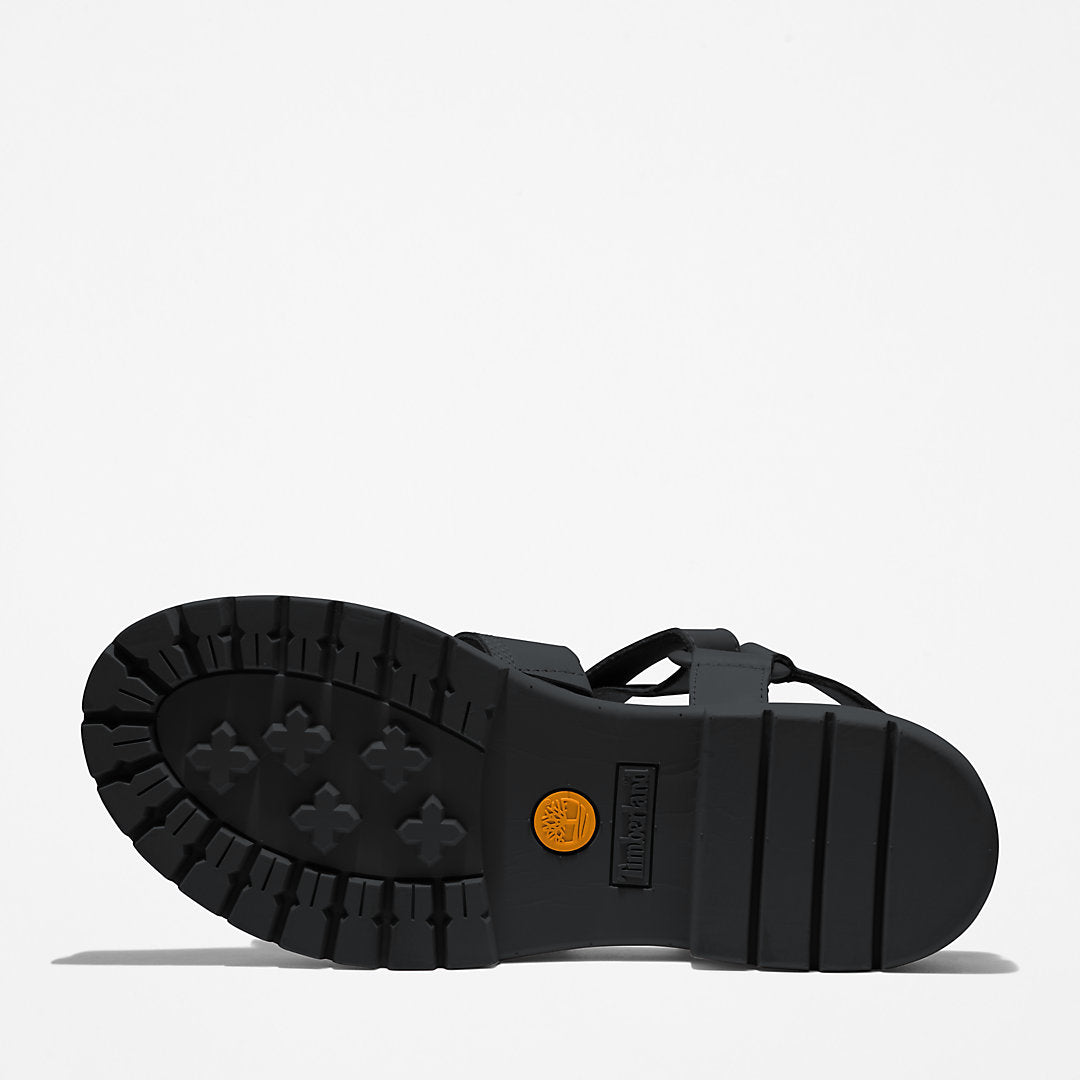 Timberland Womens London Vibe Ankle-Strap Sandal for Women in Black